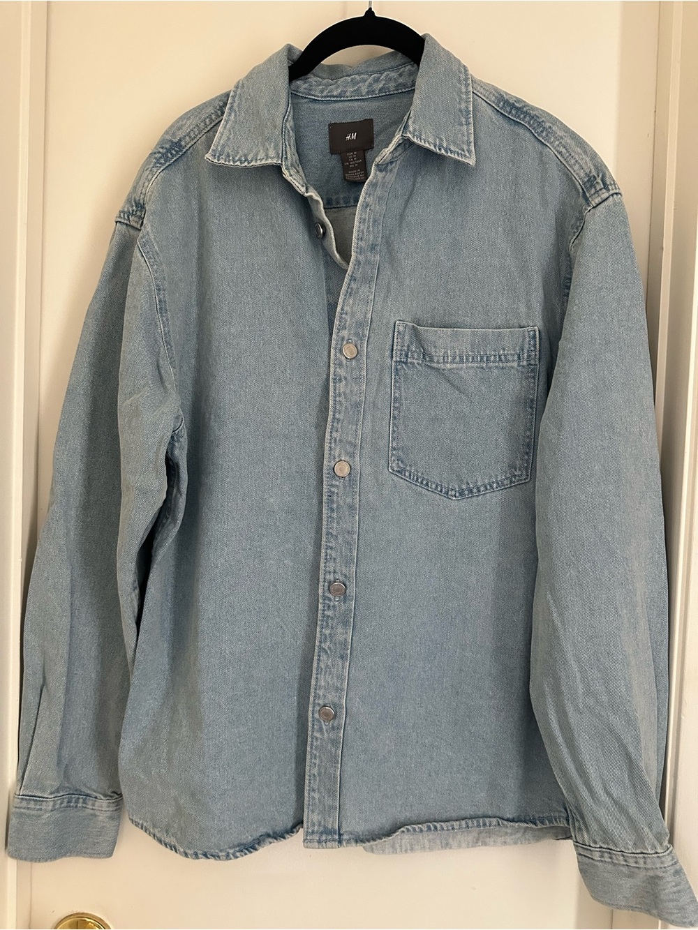 H&M Medium Wash Denim Jacket - Blue